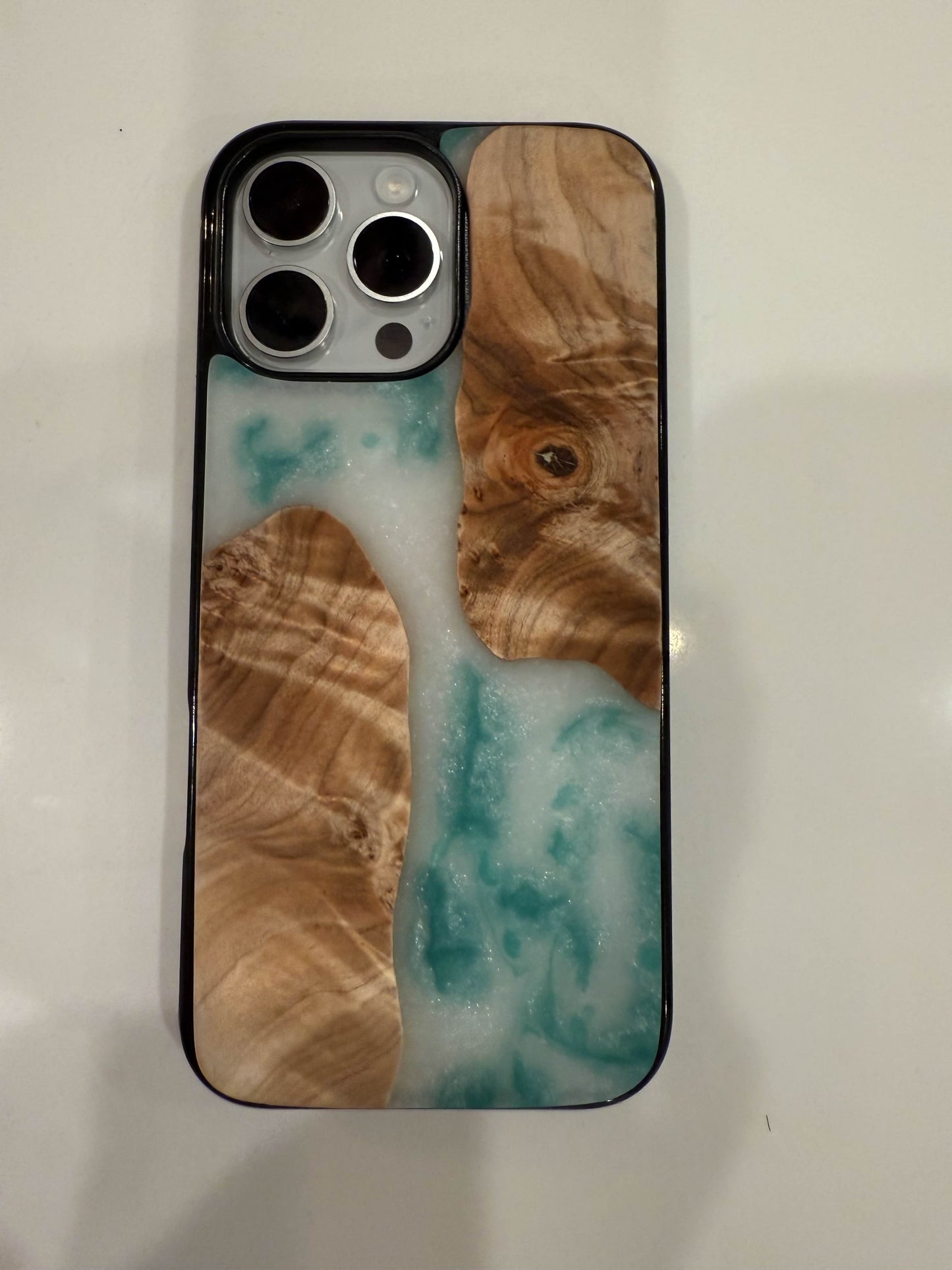 iPhone 16 Pro Max White & Teal