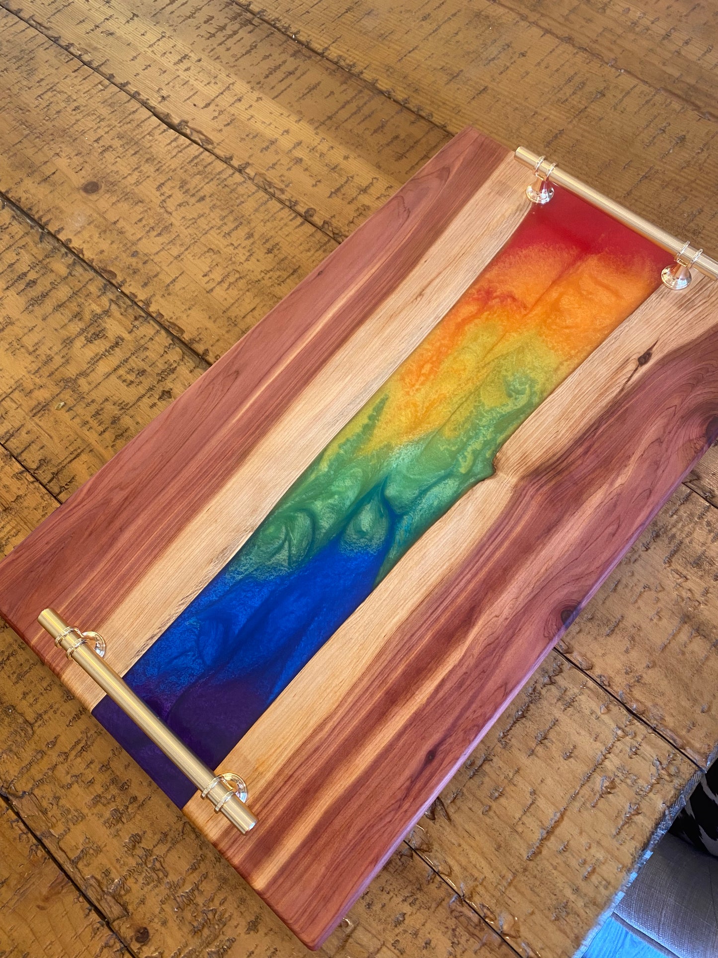 Multi Color Charcuterie Board