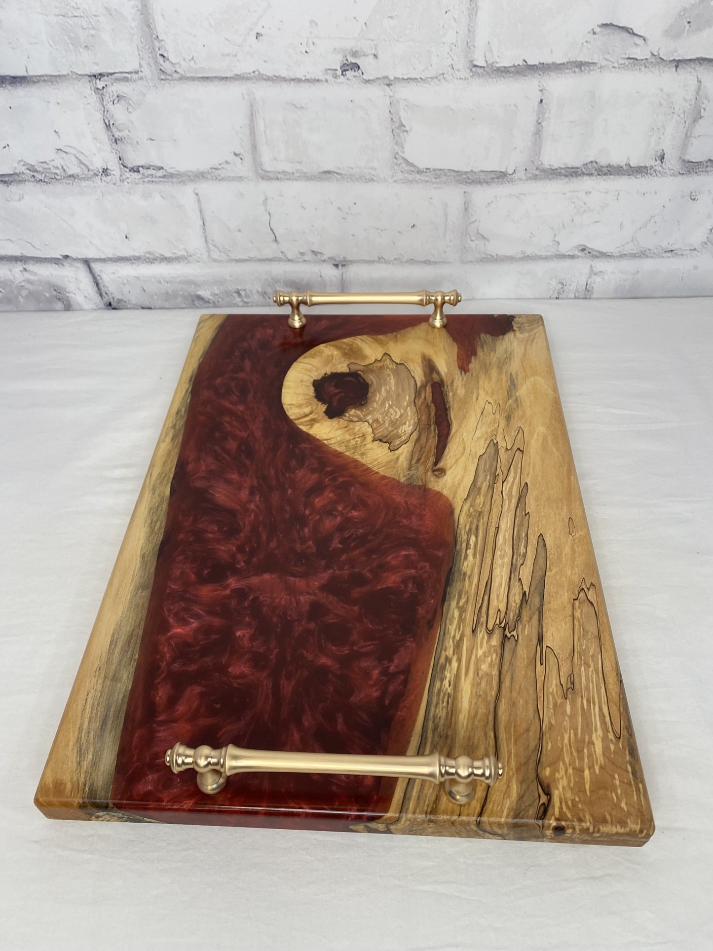 Maroon Epoxy Charcuterie Board