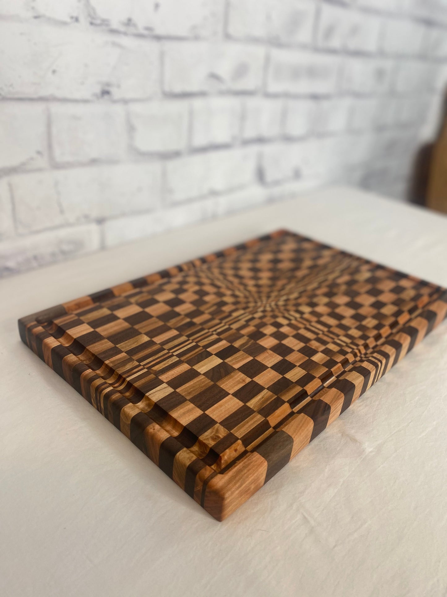 Psychedelic Walnut & Maple Cutting Board