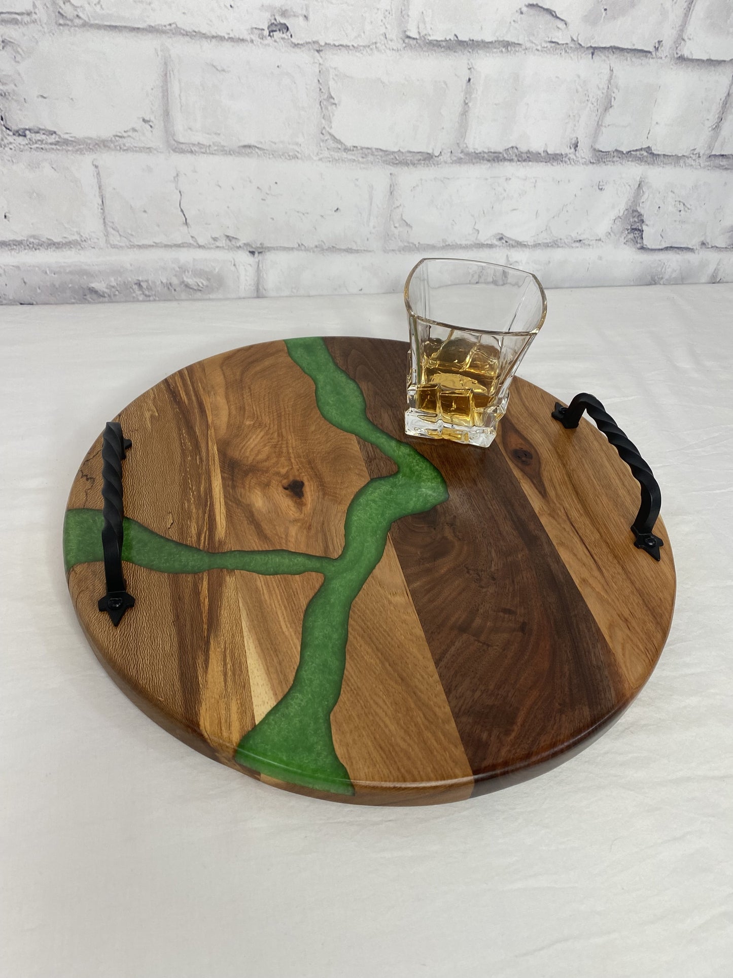 Green Epoxy Whiskey Board