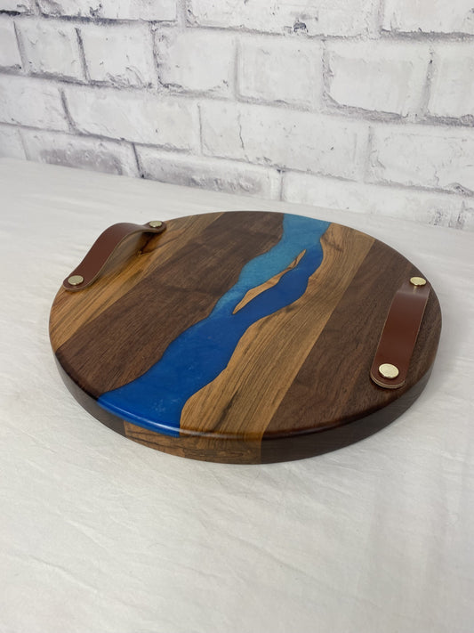 Blue Epoxy Whiskey Board