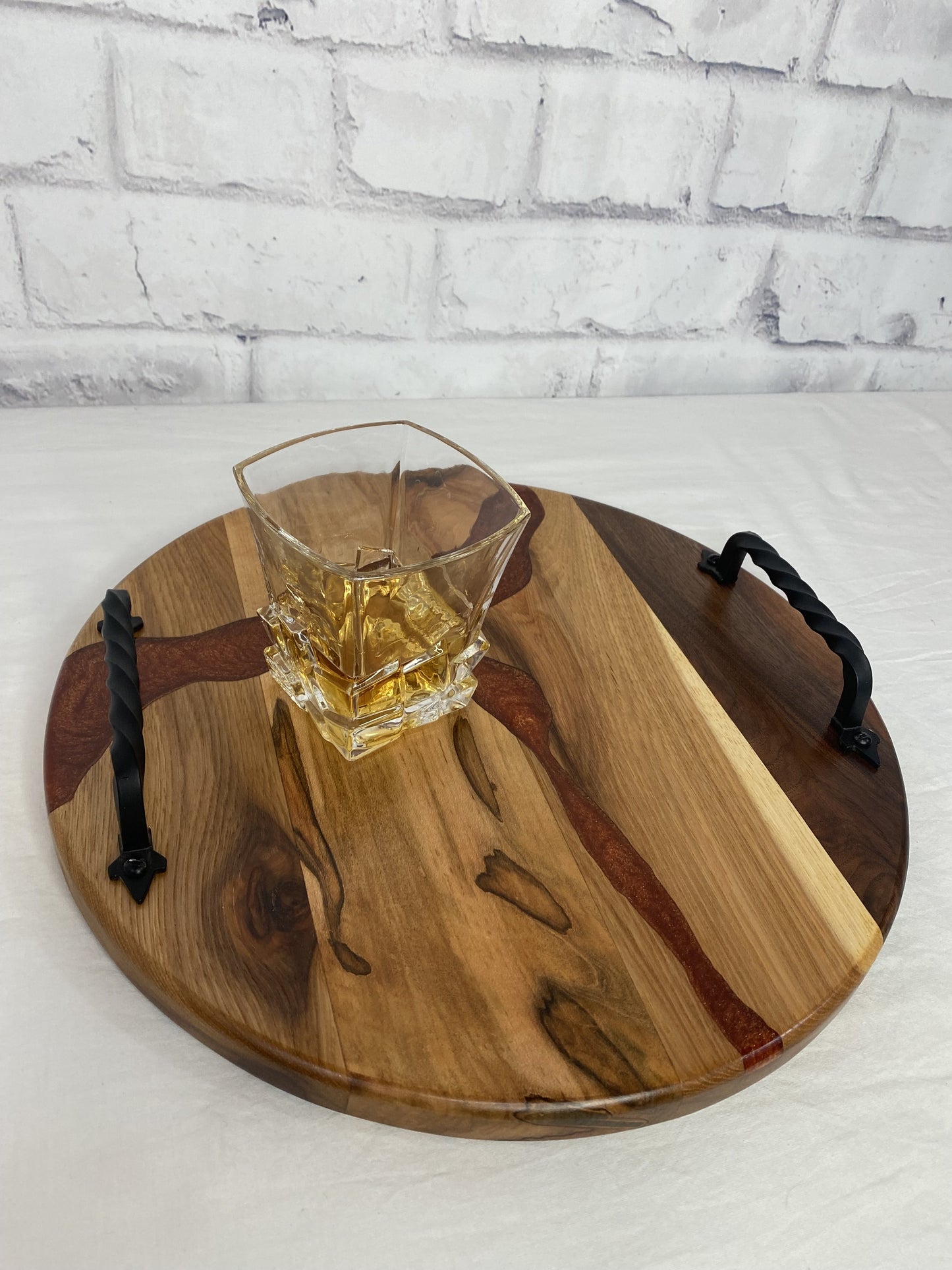 Copper Epoxy Whiskey Board